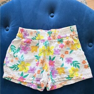 Cat & Jack Floral girls gauze shorts